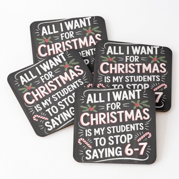 Item preview, Students Saying 6-7 67 Six Seven Funny Teacher Christmas designed and sold by DouglasChoosen.