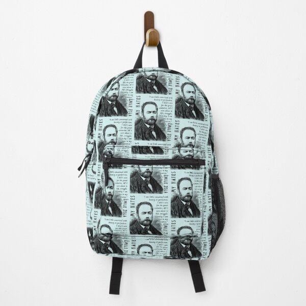 Item preview, Émile Zola quote: I am little concerned with beauty or perfection. I don't care for the great centuries. All I care about is life, struggle, intensity. I am at ease in my generation. designed and sold by artbleed.