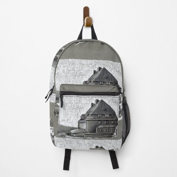 Item preview, Drawing of a Szrenica mountain shelter designed and sold by Adam Wróbel.