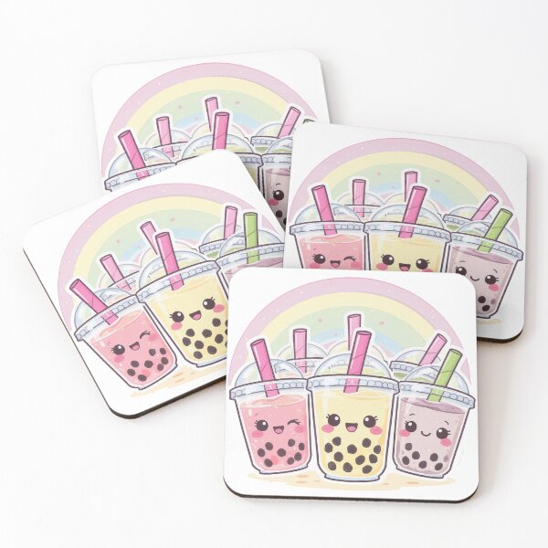 Item preview, Kawaii Cute Bubble Tea Illustration for Tea Enthusiasts designed and sold by HappySproutArt.