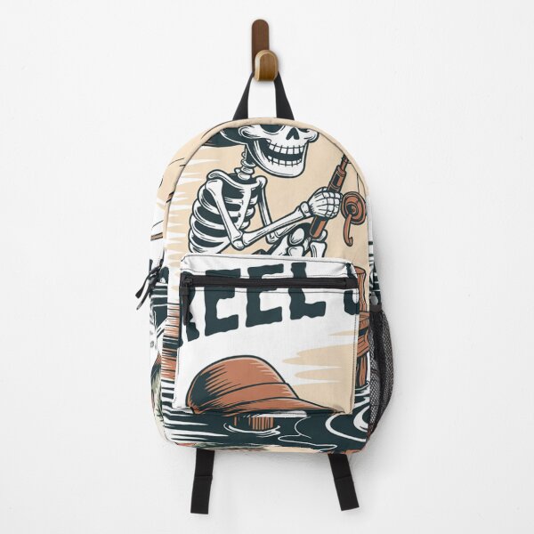 Item preview, Reel Scared Halloween Fishing Skeleton designed and sold by Kcgarciaso.