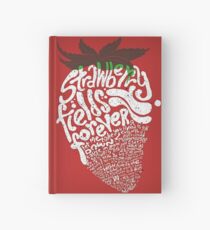 Cuaderno de tapa dura Campos de fresa por siempre