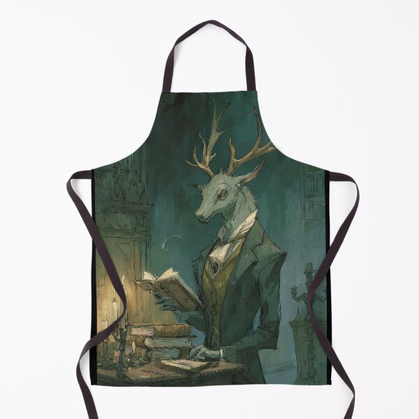 Item preview, Dark Academia Art: Deer's Poetry Recital designed and sold by bapupa.