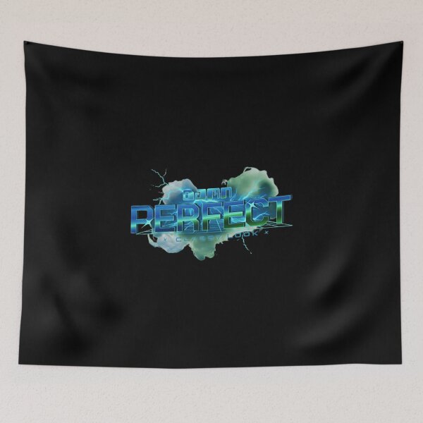 Item preview, Damn Perfect | 80s Retro-Futuristic Synthwave Chrome Text Art designed and sold by SoulFlex.