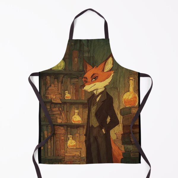 Item preview, Dark Academia Art: Fox's Secret Library designed and sold by bapupa.