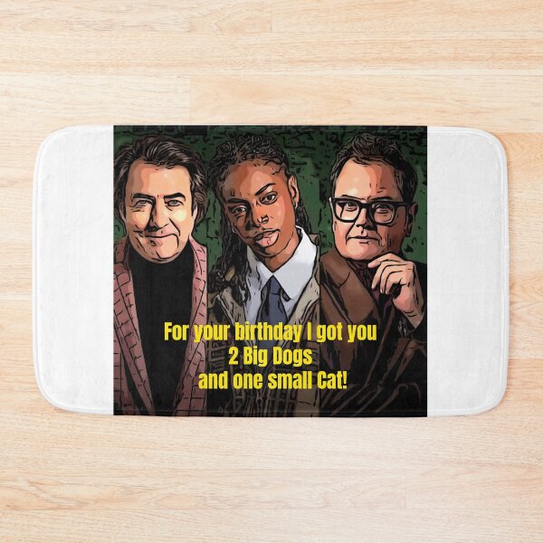 Item preview, Celebrity Traitors Alan Carr, Cat Burns, Stephen Fry, Big Dogs and Small Cat designed and sold by JustforLaughs1.
