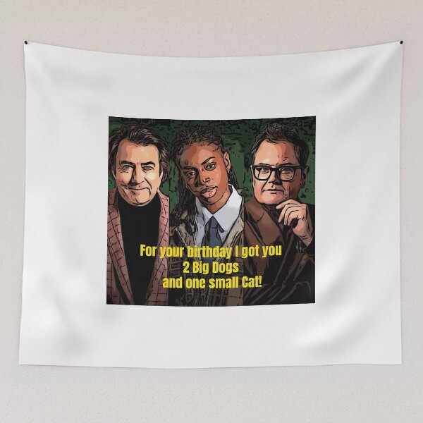 Item preview, Celebrity Traitors Alan Carr, Cat Burns, Stephen Fry, Big Dogs and Small Cat designed and sold by JustforLaughs1.