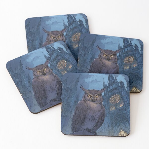 Item preview, Dark Academia Art: Owl's Gothic Architecture designed and sold by bapupa.