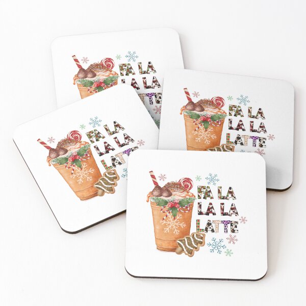 Item preview, Fa-La-La-Latte-Christmas,  positive slogan, Christmas quote, Happy new year, new beginning, lets forget the past, lets look to the future designed and sold by chipmuckdesignn.