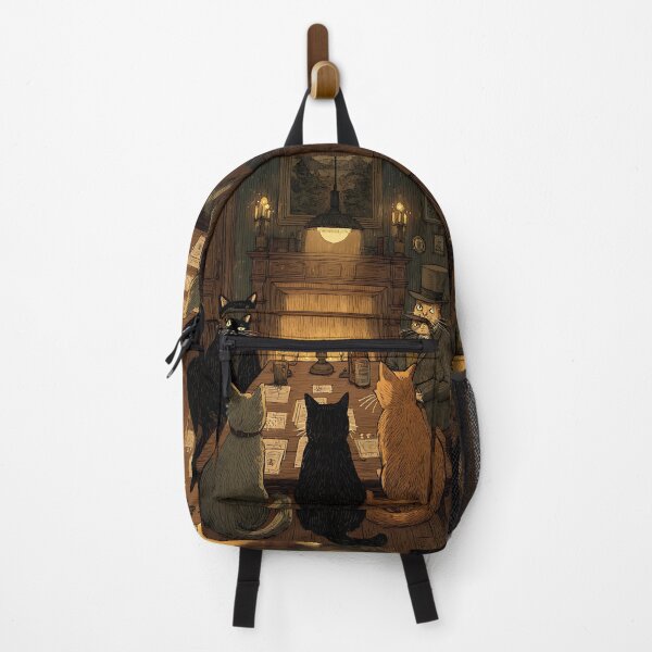 Item preview, Dark Academia Art: Secret Society of Cats designed and sold by bapupa.