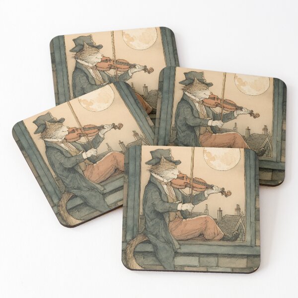 Item preview, Dark Academia Art: Serenade Cat designed and sold by bapupa.