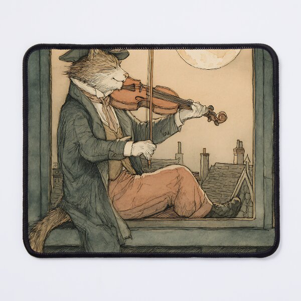 Item preview, Dark Academia Art: Serenade Cat designed and sold by bapupa.