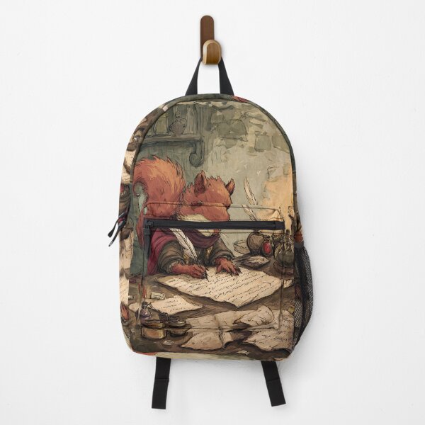 Item preview, Light Academia Art: Squirrel's Calligraphy Practice designed and sold by bapupa.