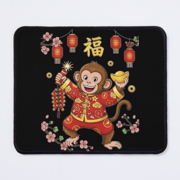 Item preview, Auspicious Monkey, Lucky Year designed and sold by ZodiacWonders.