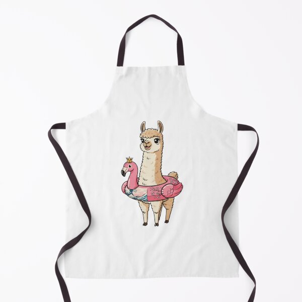 Item preview, Llama flamingo floatie cute kawaii summer swimming pink designed and sold by CheeseBlueprint.