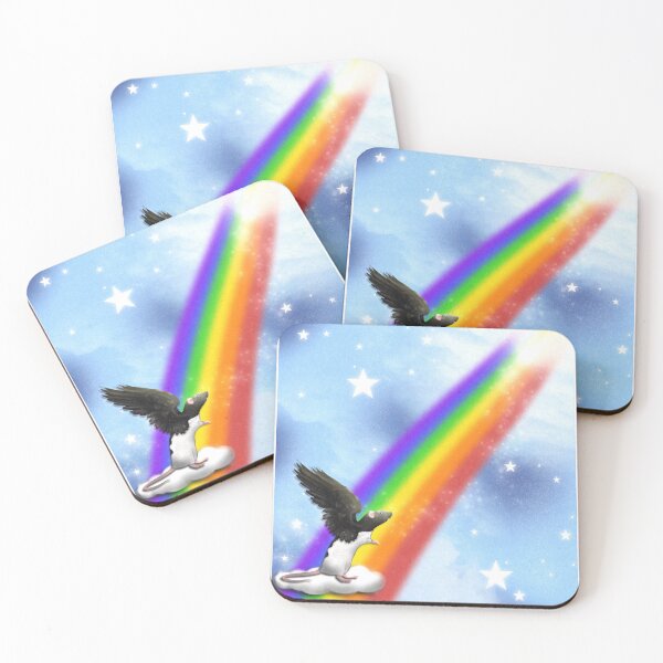 Item preview, Fancy rat flies over the rainbow bridge, customizable designed and sold by Milamara.