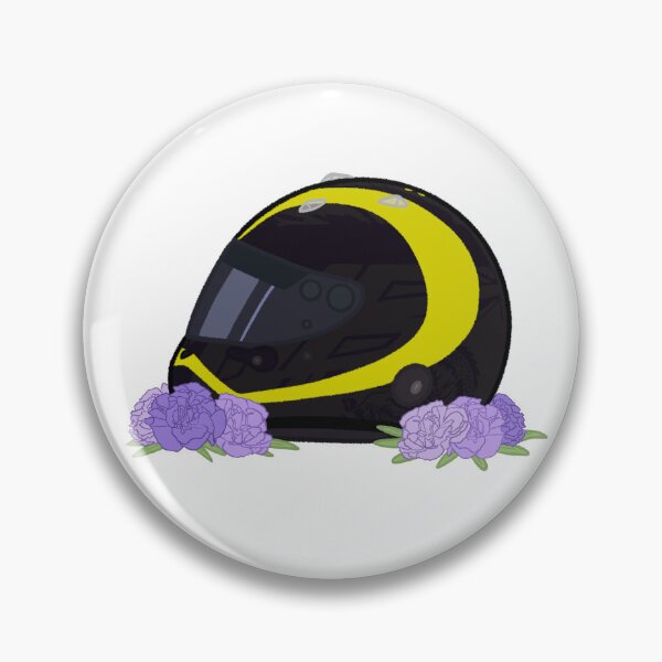 Item preview, Jenson Button 2025 Bahrain Helmet With Flowers  designed and sold by OriDraws.