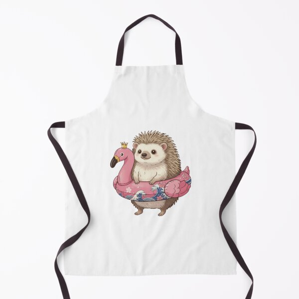 Item preview, Hedgehog flamingo floatie cute kawaii summer swimming pink designed and sold by CheeseBlueprint.