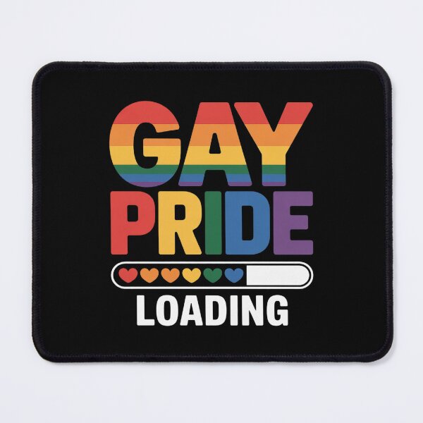 Item preview, GAY PRIDE LOADING Rainbow LGBT Gay Lesbian Pride designed and sold by HuValverdeArt.