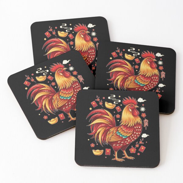 Item preview, Auspicious Rooster of Fortune designed and sold by ZodiacWonders.
