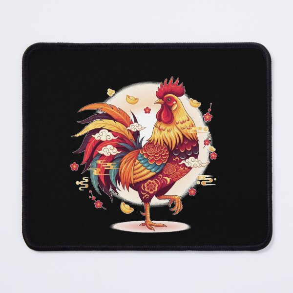 Item preview, Auspicious Golden Rooster Art designed and sold by ZodiacWonders.