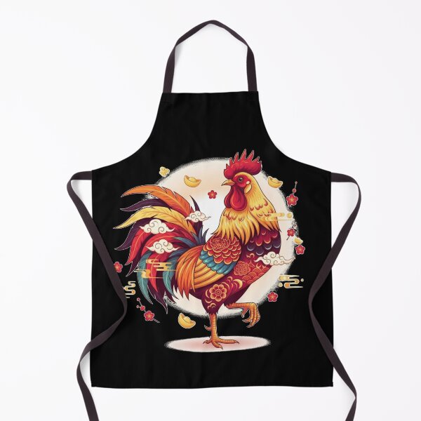 Item preview, Auspicious Golden Rooster Art designed and sold by ZodiacWonders.