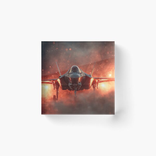 Item preview, RAF Stealth Jet During Training Sortie Against the Sunset designed and sold by Skyframe Aviation.