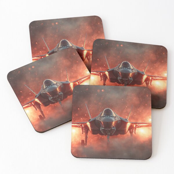 Item preview, RAF Stealth Jet During Training Sortie Against the Sunset designed and sold by Skyframe Aviation.