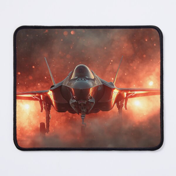 Item preview, RAF Stealth Jet During Training Sortie Against the Sunset designed and sold by Skyframe Aviation.