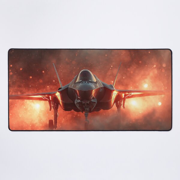 Item preview, RAF Stealth Jet During Training Sortie Against the Sunset designed and sold by Skyframe Aviation.