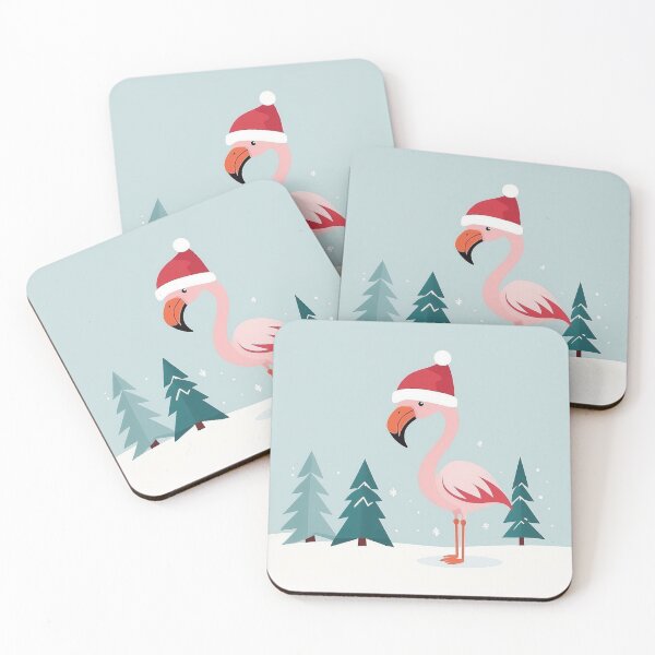 Item preview, Simple Santa Flamingo designed and sold by NeatThingLover.