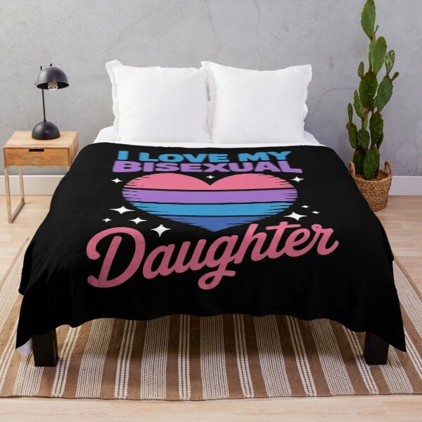 Item preview, I Love My Bisexual Daughter Proud Mom Dad Parent Ally Heart designed and sold by HuValverdeArt.