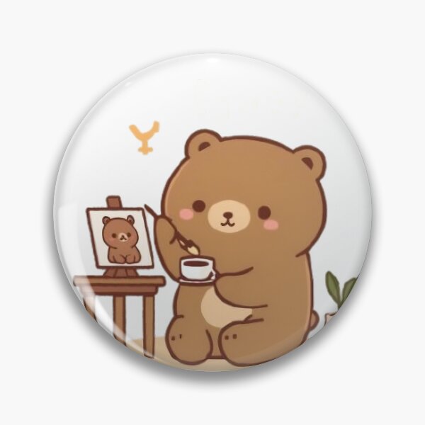 Artikelvorschau, Bärenstudio-Pause – Gemütliches Künstler-Kawaii-Design entworfen und verkauft von Mojimo Studio.