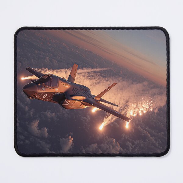 Item preview, Stealth Fighter With Flares Ignited in Stealth Mode designed and sold by Skyframe Aviation.