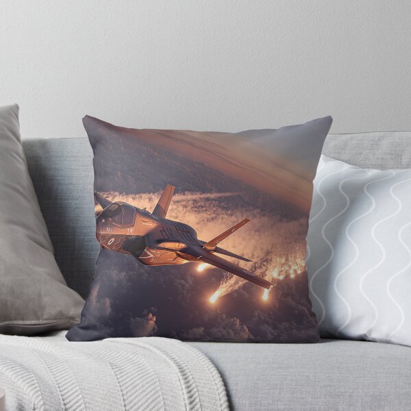Item preview, Stealth Fighter With Flares Ignited in Stealth Mode designed and sold by Skyframe Aviation.