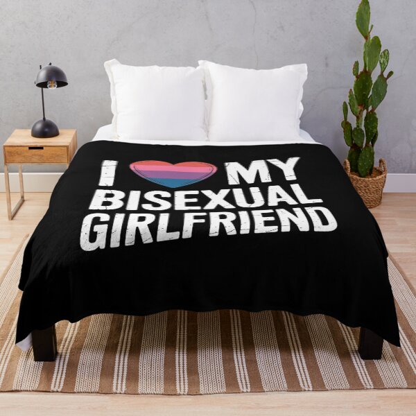 Item preview, I Love My Bisexual Girlfriend LGBT Pride LGBTQ Awareness  designed and sold by HuValverdeArt.