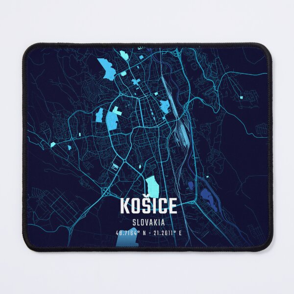 Item preview, Košice Midnight City Map designed and sold by HomeLivingCo.