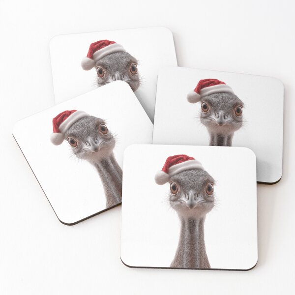Item preview, Christmas Lyrebird with Santa Hat designed and sold by LazyOwlStore.