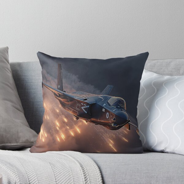 Item preview, RAF Stealth Jet Releasing Flares Against the Sunset designed and sold by Skyframe Aviation.