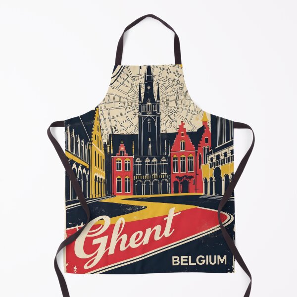 Item preview, Ghent Belgium 1950s Vintage Travel Tourism designed and sold by TravelersGems.
