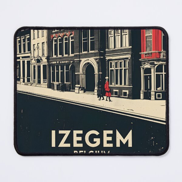 Item preview, Izegem Belgium 1950s Vintage Travel Tourism designed and sold by TravelersGems.