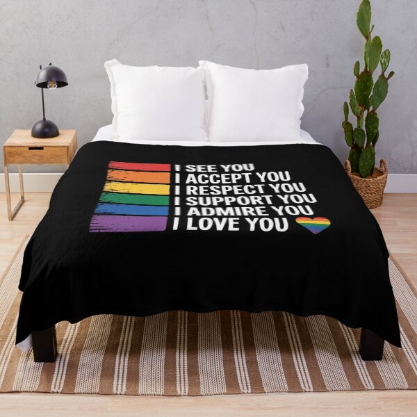 Item preview, I See Love Accept You LGBTQ Men Women Gay Rainbow Pride Flag  designed and sold by GGrizeldaRivas.