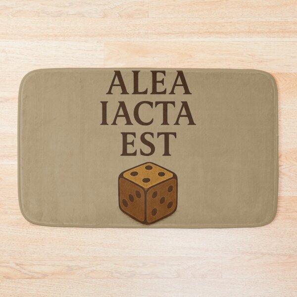 Item preview, Alea Iacta Est Roman Dice Design designed and sold by Retr0Tshirts.
