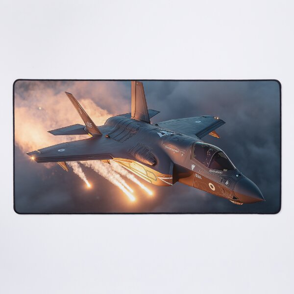 Item preview, RAF Stealth Jet Under Combat Conditions Over England designed and sold by Skyframe Aviation.