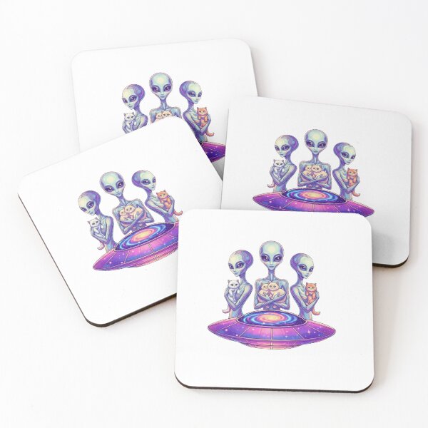 Item preview, Cute kitten and alien designed and sold by PP&RAINBOW SHOP.