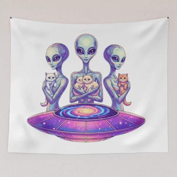 Item preview, Cute kitten and alien designed and sold by PP&RAINBOW SHOP.