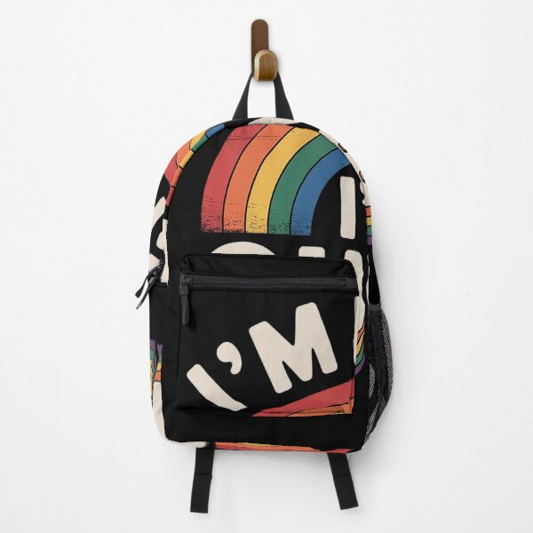 Item preview, I'm Here I'm Queer Gay Pride Month Quotes Lesbian Rainbow designed and sold by GGrizeldaRivas.