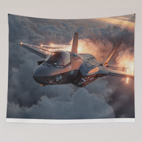 Item preview, Lightning II In Action at Dusk designed and sold by Skyframe Aviation.