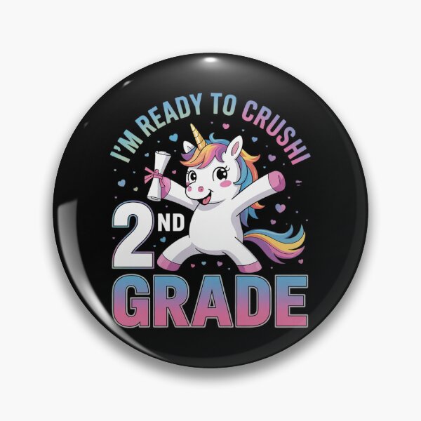 Artikelvorschau, Ich bin bereit, die Zweitklässlerinnen mit Einhorn-Motiv zu erobern! Zurück zur Schule, Mädchen! entworfen und verkauft von MicanCuteStore.