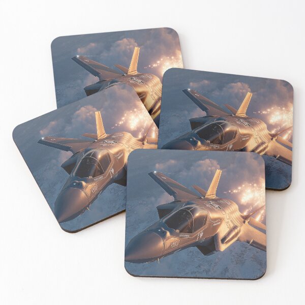Item preview, Lightning Jet Over the Mountains Amidst the Flares designed and sold by Skyframe Aviation.